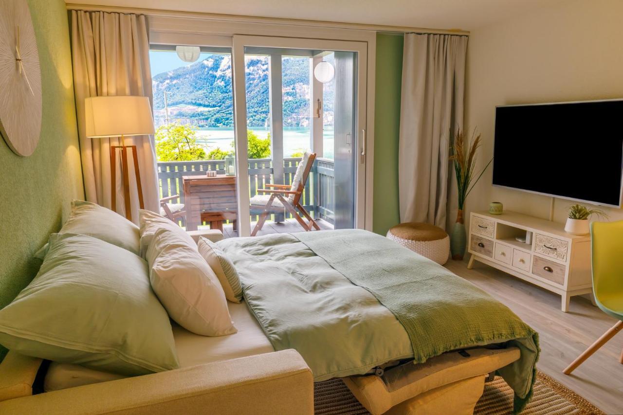 Strandhuesli Directly On Lake Thun Därligen Екстериор снимка